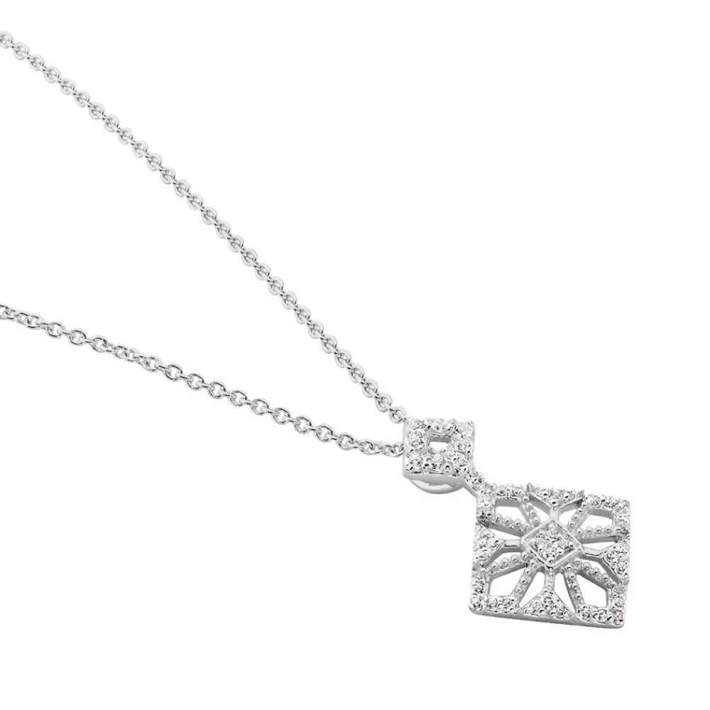 Collier Vita Argent Blanc Oxyde De Zirconium|Marc Orian