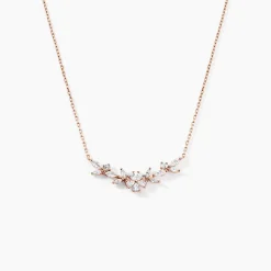 Collier Wanda Argent Rose Oxyde De Zirconium