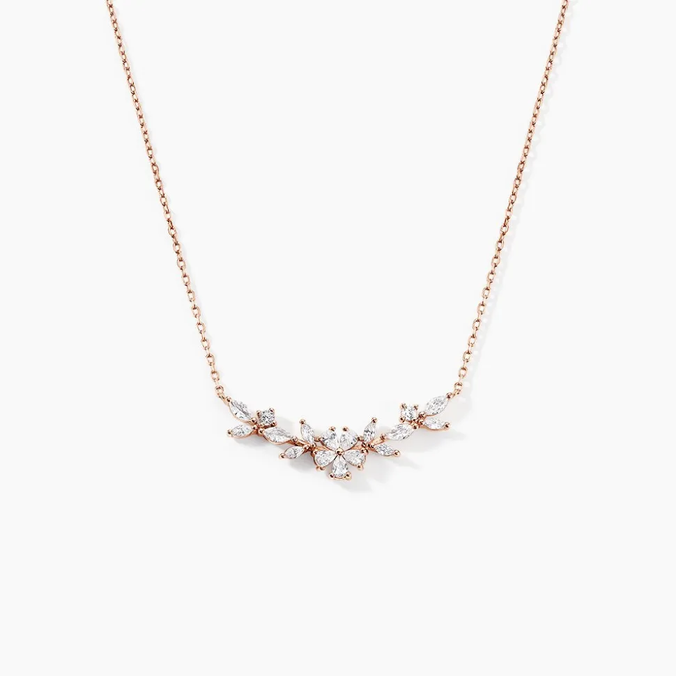 Collier Wanda Argent Rose Oxyde De Zirconium