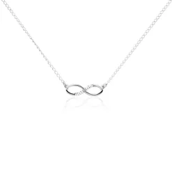 Collier Xara Argent Blanc