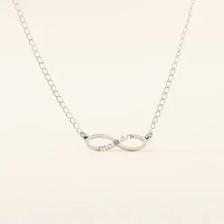 Collier Xara Argent Blanc