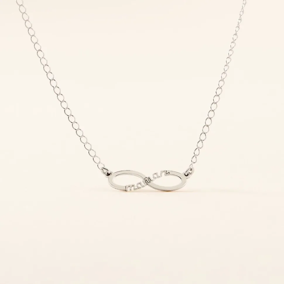 Collier Xara Argent Blanc