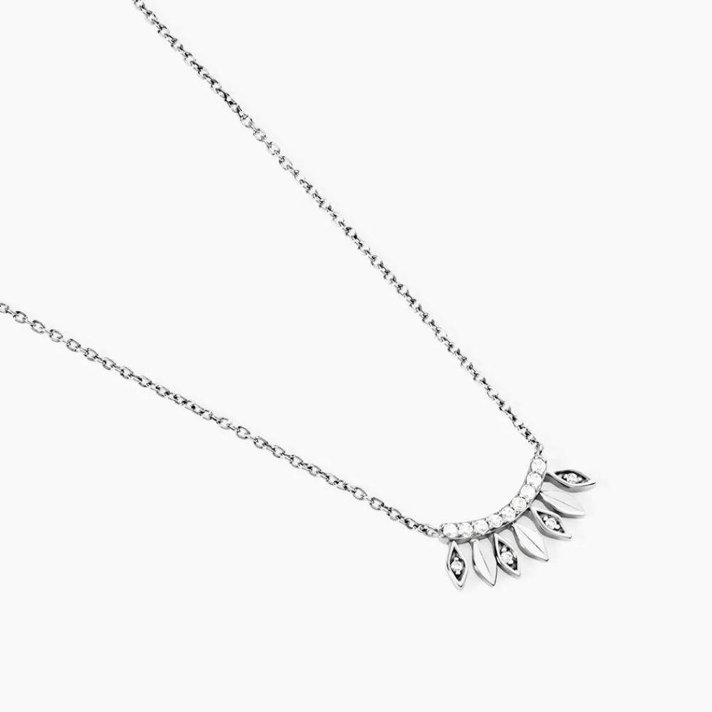 Collier Yannique Argent Blanc Oxyde De Zirconium|Marc Orian New