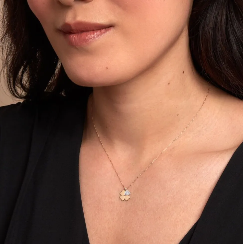 Collier Yasamin Or Jaune Diamant