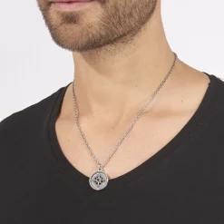 Collier Yoan Acier Blanc