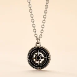 Collier Yoan Acier Blanc