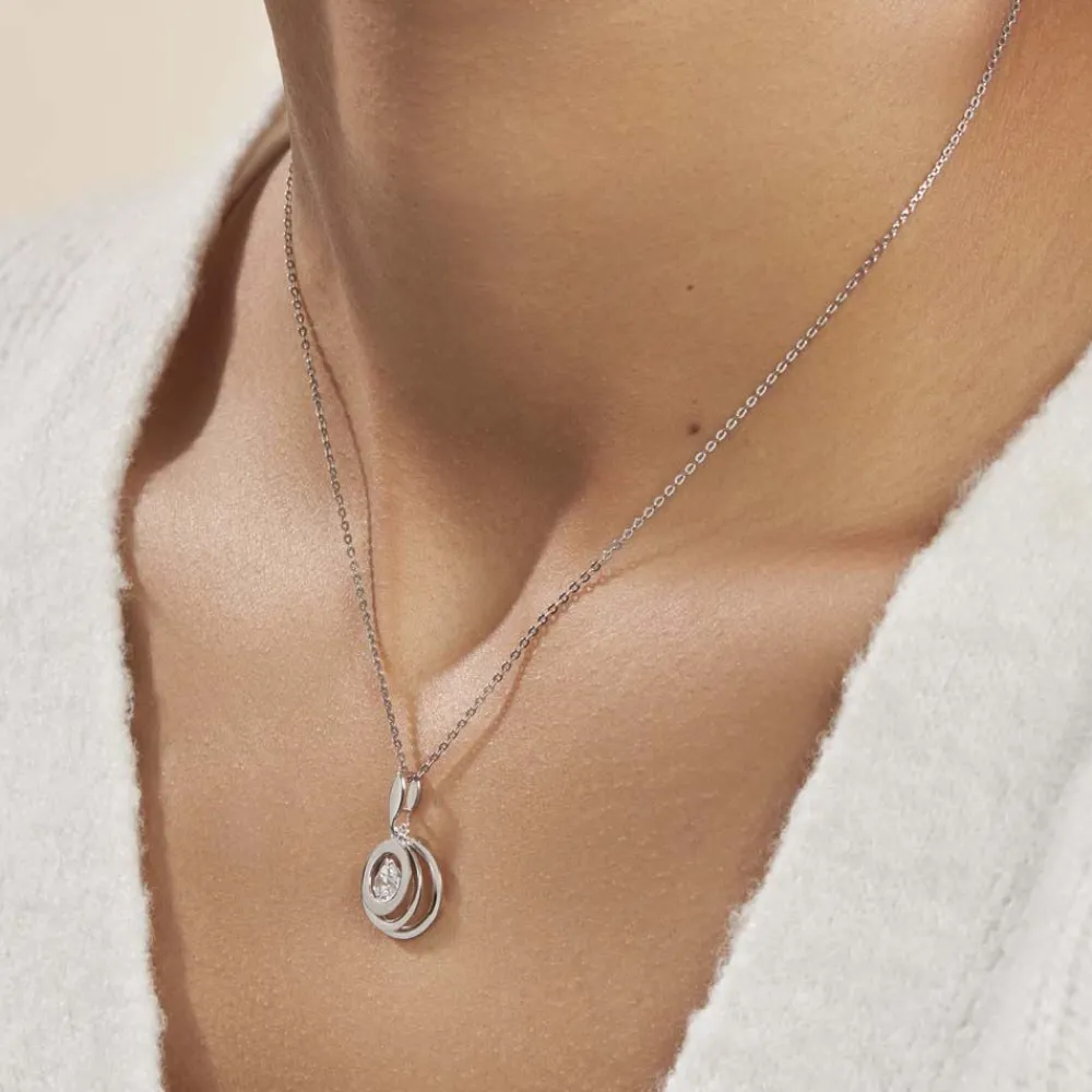 Collier Yoheved Argent Blanc Oxyde De Zirconium|Marc Orian Hot