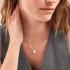 Collier Youna Argent Blanc Oxyde De Zirconium