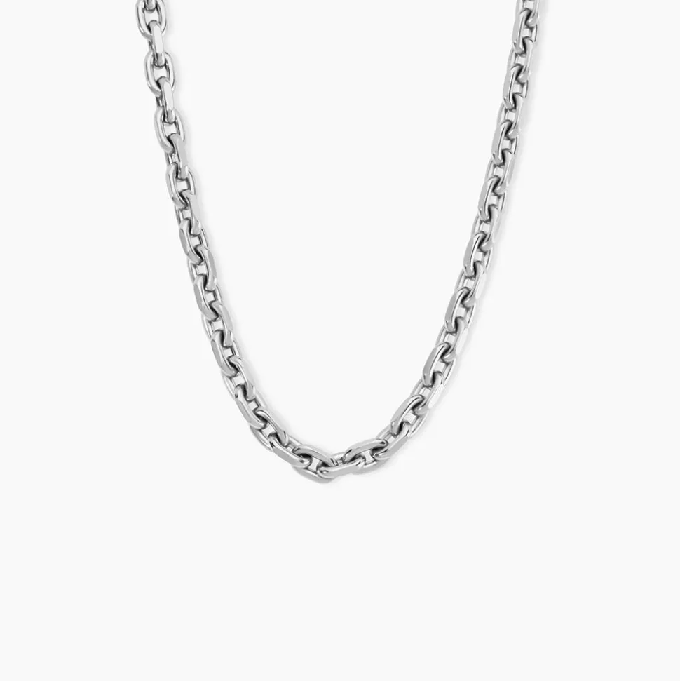 Collier Zacario Acier Blanc