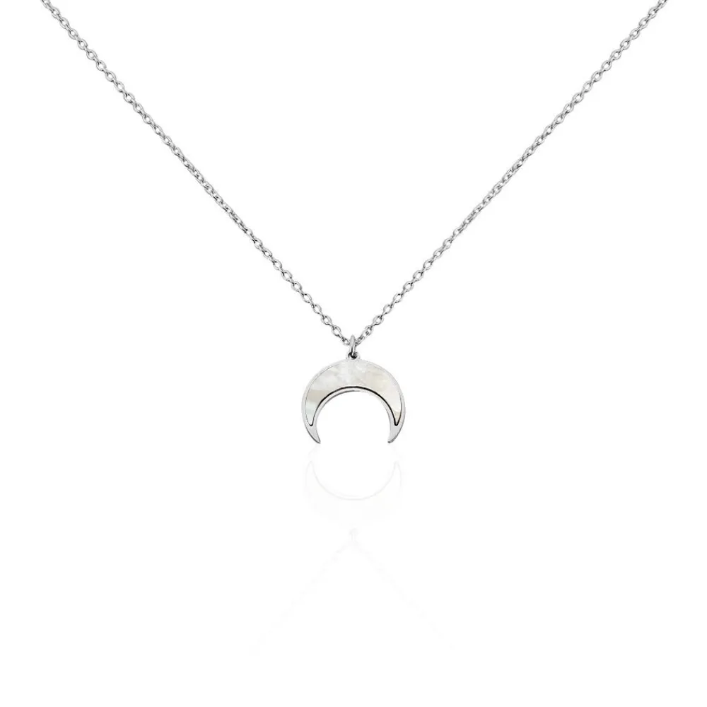 Collier Zea Argent Blanc Nacre|Marc Orian Hot