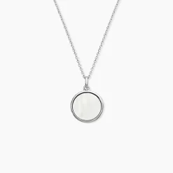 Collier Zealie Argent Blanc Nacre