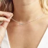 Collier Zelee Argent Blanc