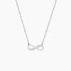 Collier Zelma Argent Blanc