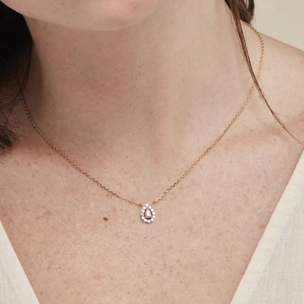 Collier Zihna Plaqué Or Jaune Pierre De Synthèse Oxyde|Marc Orian Outlet