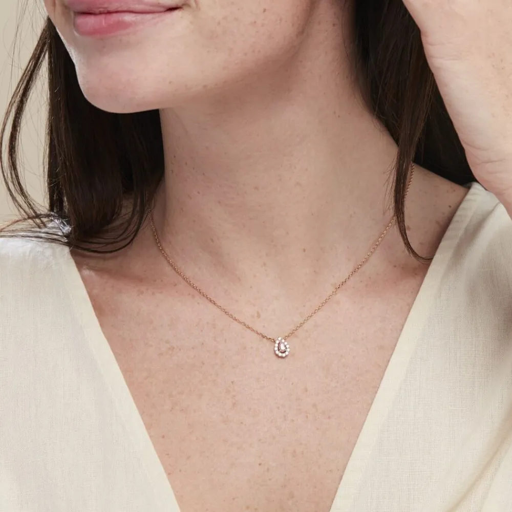 Collier Zihna Plaqué Or Jaune Pierre De Synthèse Oxyde|Marc Orian Outlet