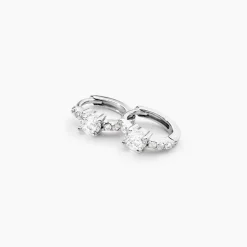 Creoles Argent Blanc Rio Oxydes De Zirconium|Marc Orian Sale