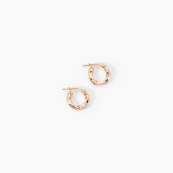 Creoles Argent Rose Diane
