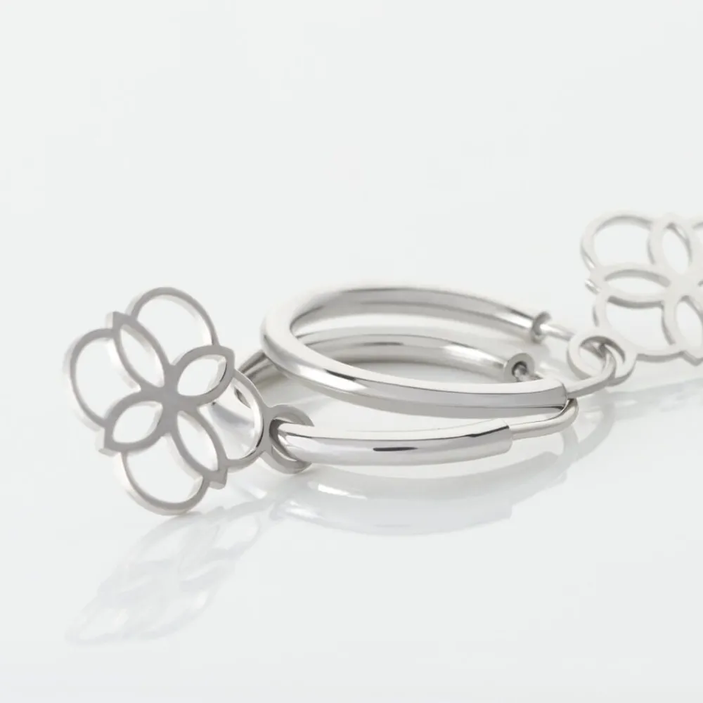 Creoles Elvyn Argent Blanc|Marc Orian Outlet