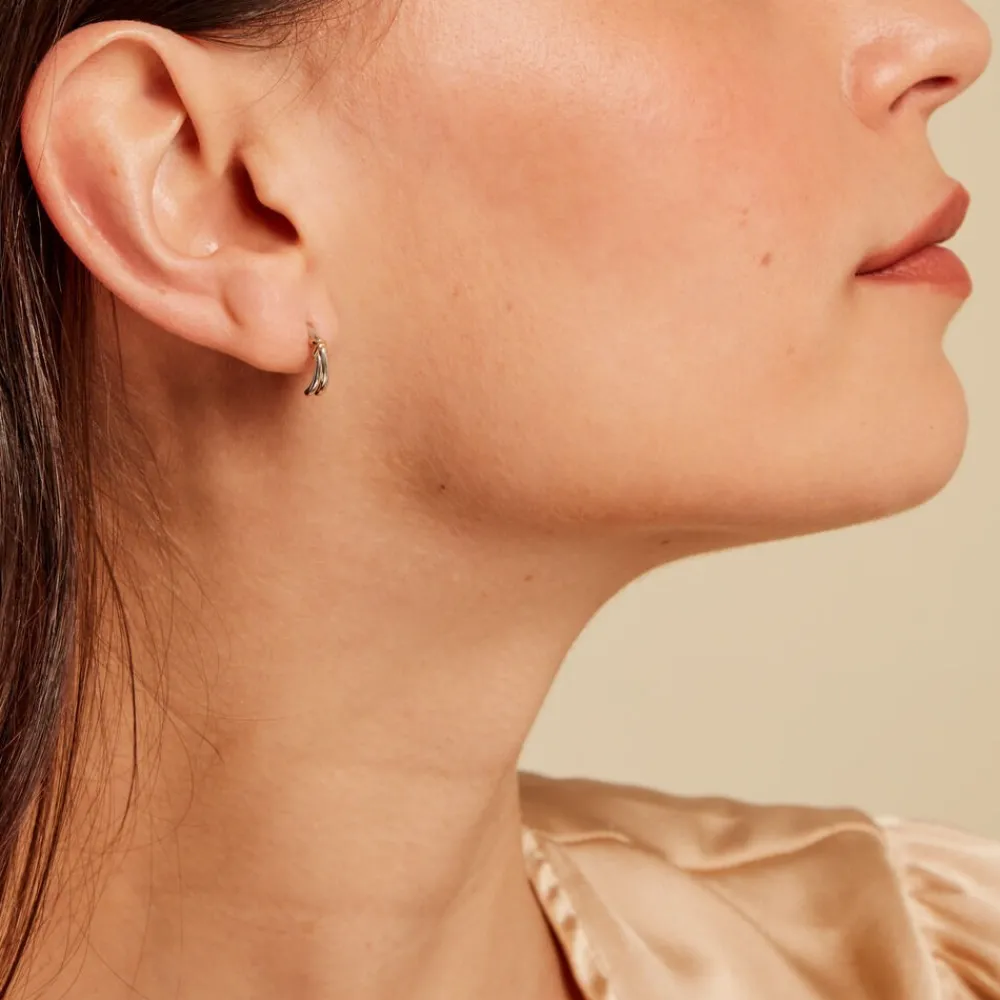 Creoles Loice Or Jaune Argent Blanc|Marc Orian Online