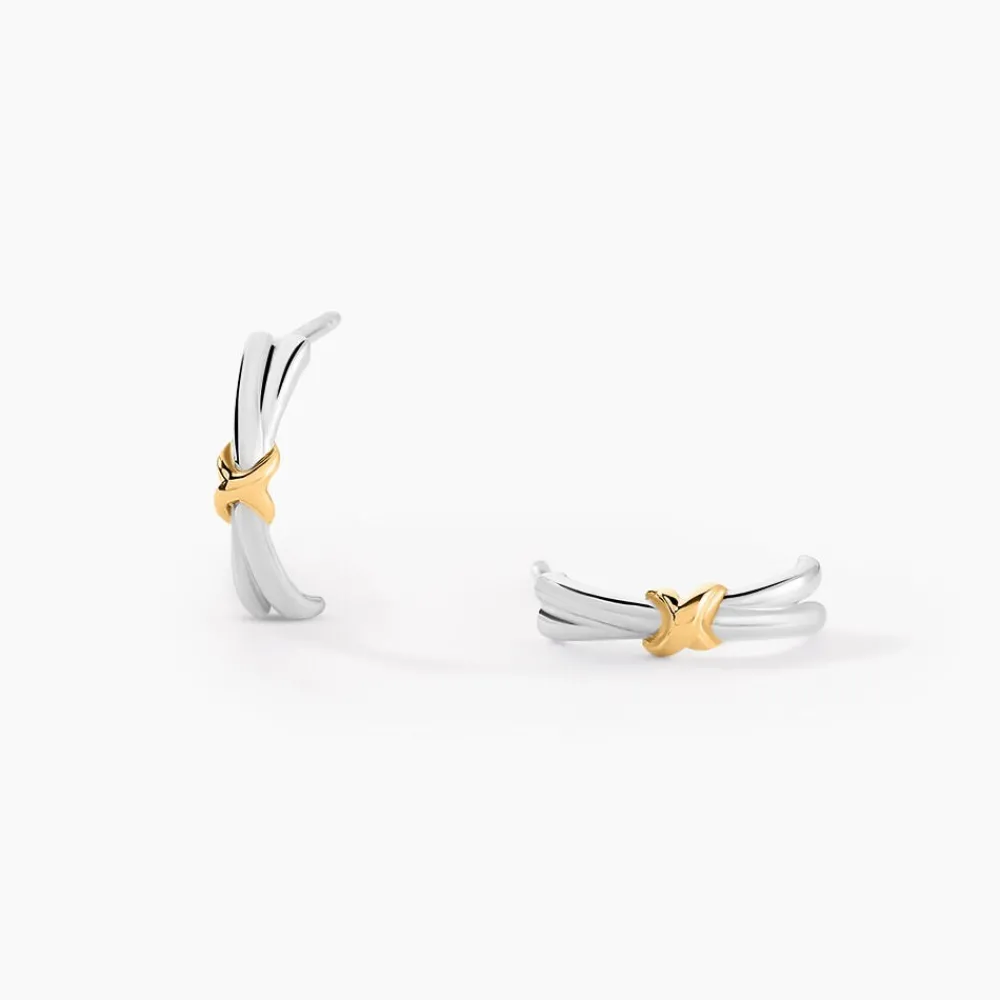 Creoles Loice Or Jaune Argent Blanc|Marc Orian Online