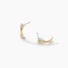 Creoles Louma Or Jaune Argent Blanc|Marc Orian Sale