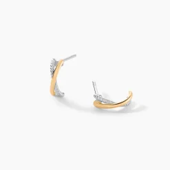 Creoles Louma Or Jaune Argent Blanc|Marc Orian Sale