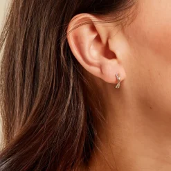 Creoles Louma Or Jaune Argent Blanc|Marc Orian Sale