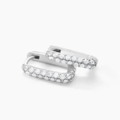Creoles Rio Argent Blanc Oxyde De Zirconium