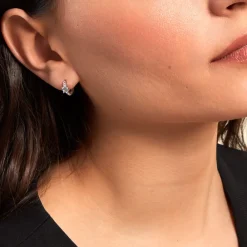 Creoles Rio Argent Blanc Oxyde De Zirconium|Marc Orian Sale