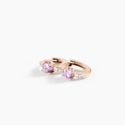 Creoles Rio Argent Rose Oxyde De Zirconium|Marc Orian New
