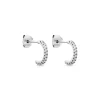 Créoles Alvah Argent Blanc Oxyde De Zirconium|Marc Orian Discount