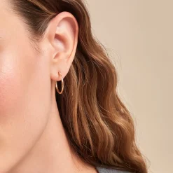 Créoles Anusha Plaqué Or Doré|Marc Orian Discount