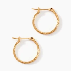 Créoles Anusha Plaqué Or Doré|Marc Orian Discount