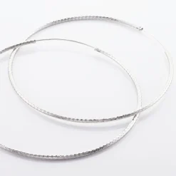 Créoles Argent Blanc Agathe|Marc Orian