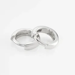 Créoles Argent Blanc Cokkie