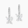 Créoles Argent Blanc Karitate Oxydes De Zirconium