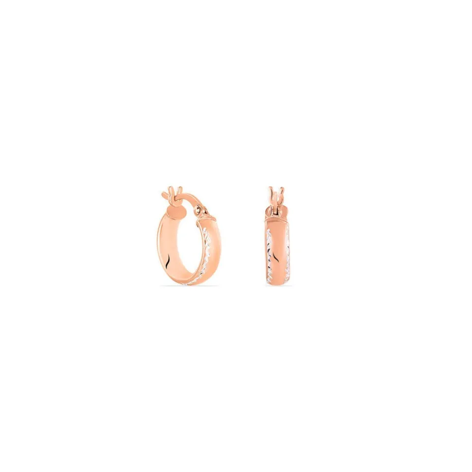 Créoles Argent Rose Ava