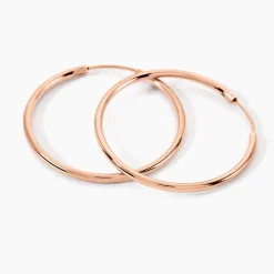 Créoles Argent Rose Olympia|Marc Orian