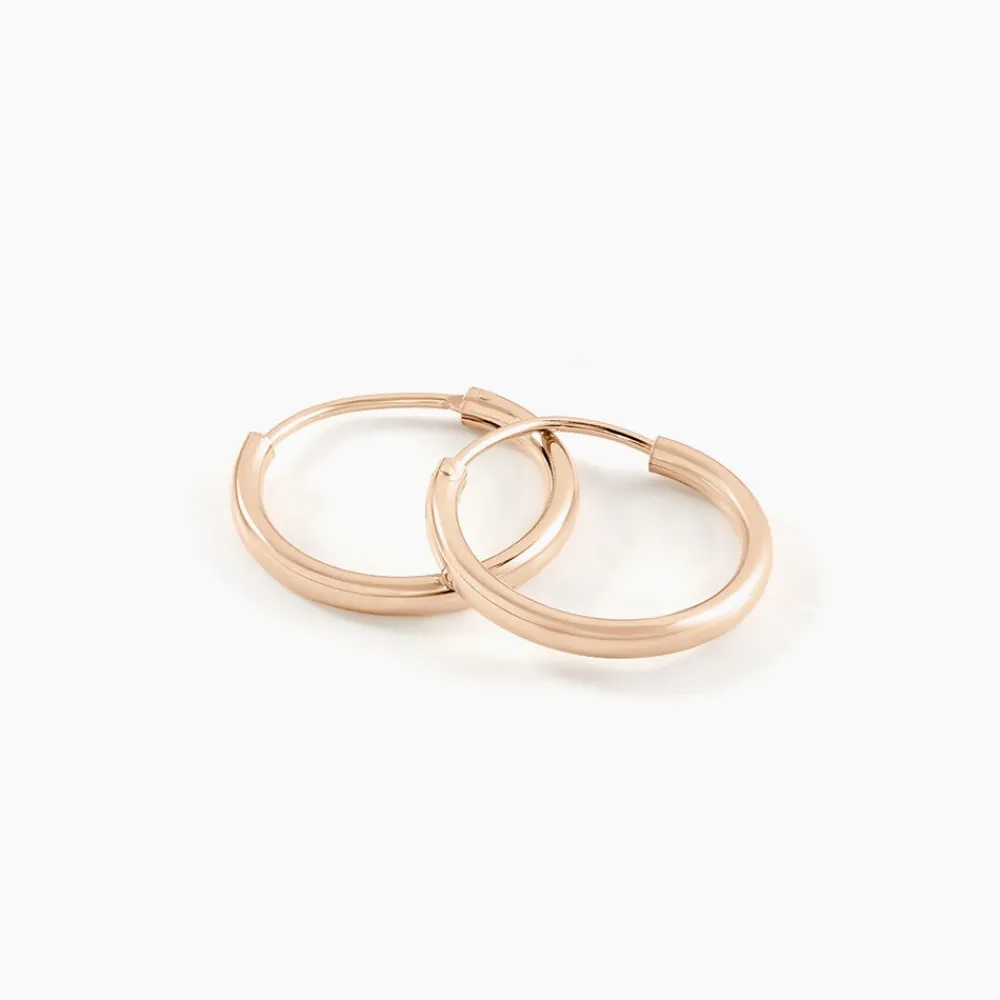 Créoles Argent Rose Olympia|Marc Orian Hot