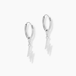 Créoles Diakha Argent Blanc