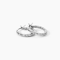 Créoles Djulia Argent Blanc|Marc Orian Best