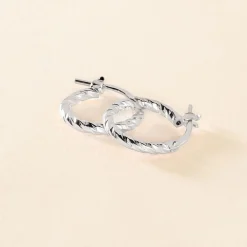 Créoles Djulia Argent Blanc|Marc Orian Best