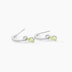 Créoles Evasion Argent Blanc Oxyde De Zirconium