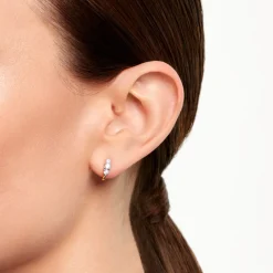 Créoles Georgia Plaqué Or Jaune Oxyde De Zirconium|Marc Orian Outlet