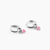 Créoles Griotte Argent Blanc|Marc Orian Outlet