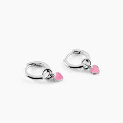Créoles Griotte Argent Blanc|Marc Orian Outlet