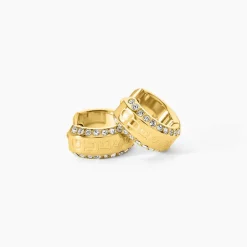 Créoles Guess Just Acier Jaune Oxyde De Zirconium|GUESS BIJOUX Online