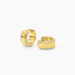 Créoles Guess Just Acier Jaune Oxyde De Zirconium|GUESS BIJOUX Online