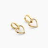 Créoles Guess Mon Amour Acier Jaune Oxyde De Zirconium|GUESS BIJOUX New