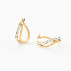 Créoles Hekate Or Jaune Strass|Marc Orian Sale